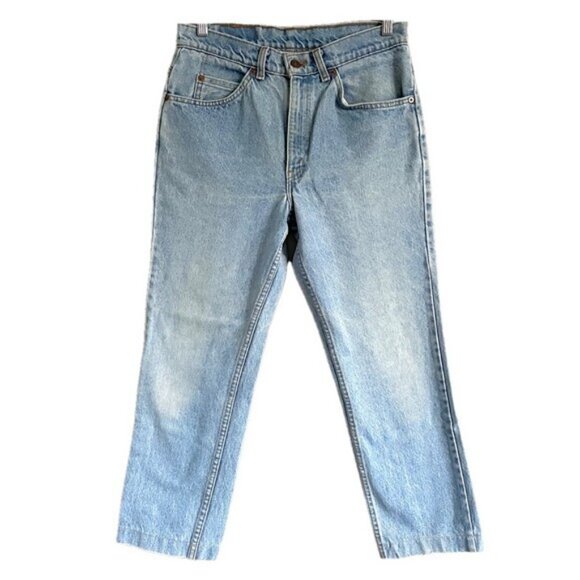 Vintage Levi's Orange Tab High-rise Straight Jeans - 30 x 25" (cropped / petite) - Picture 2 of 14